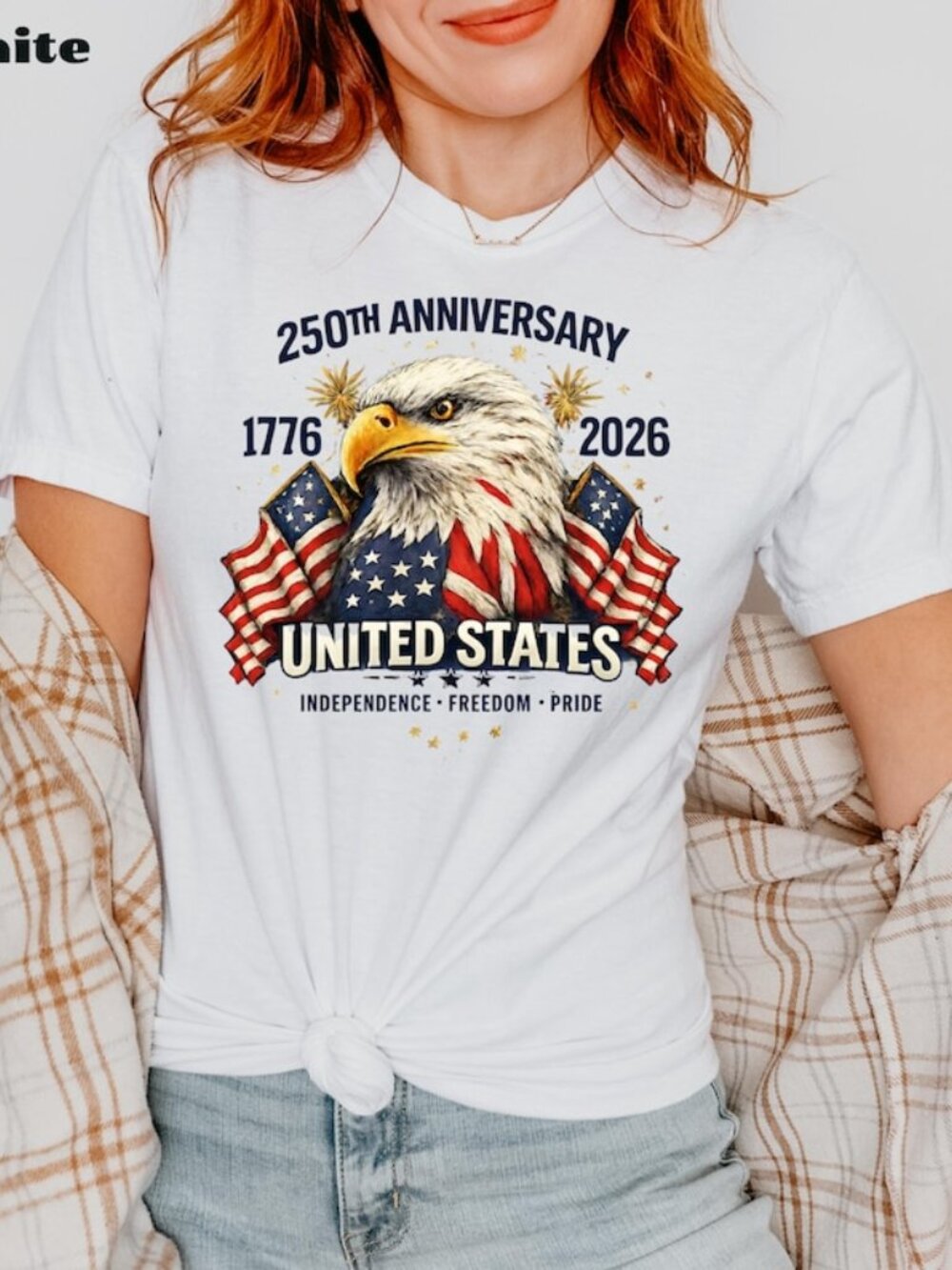 250th Anniversary United States Shirt, Patriotic Eagle T-Shirt, America 1776 254